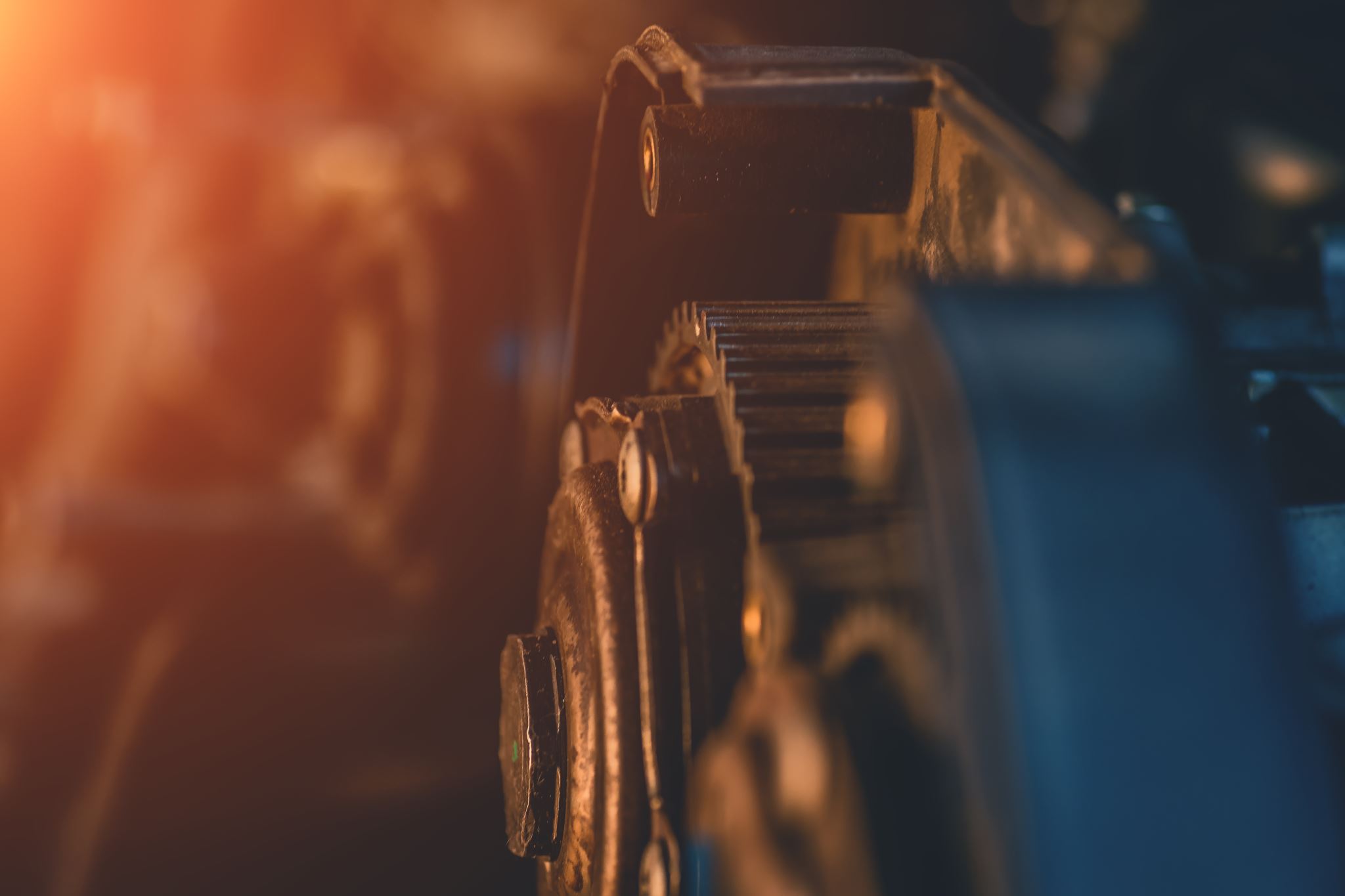Close-up of industrial machinery